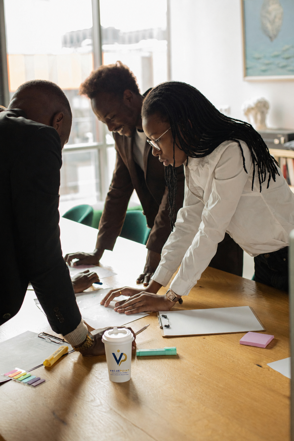 African business professionals meeting